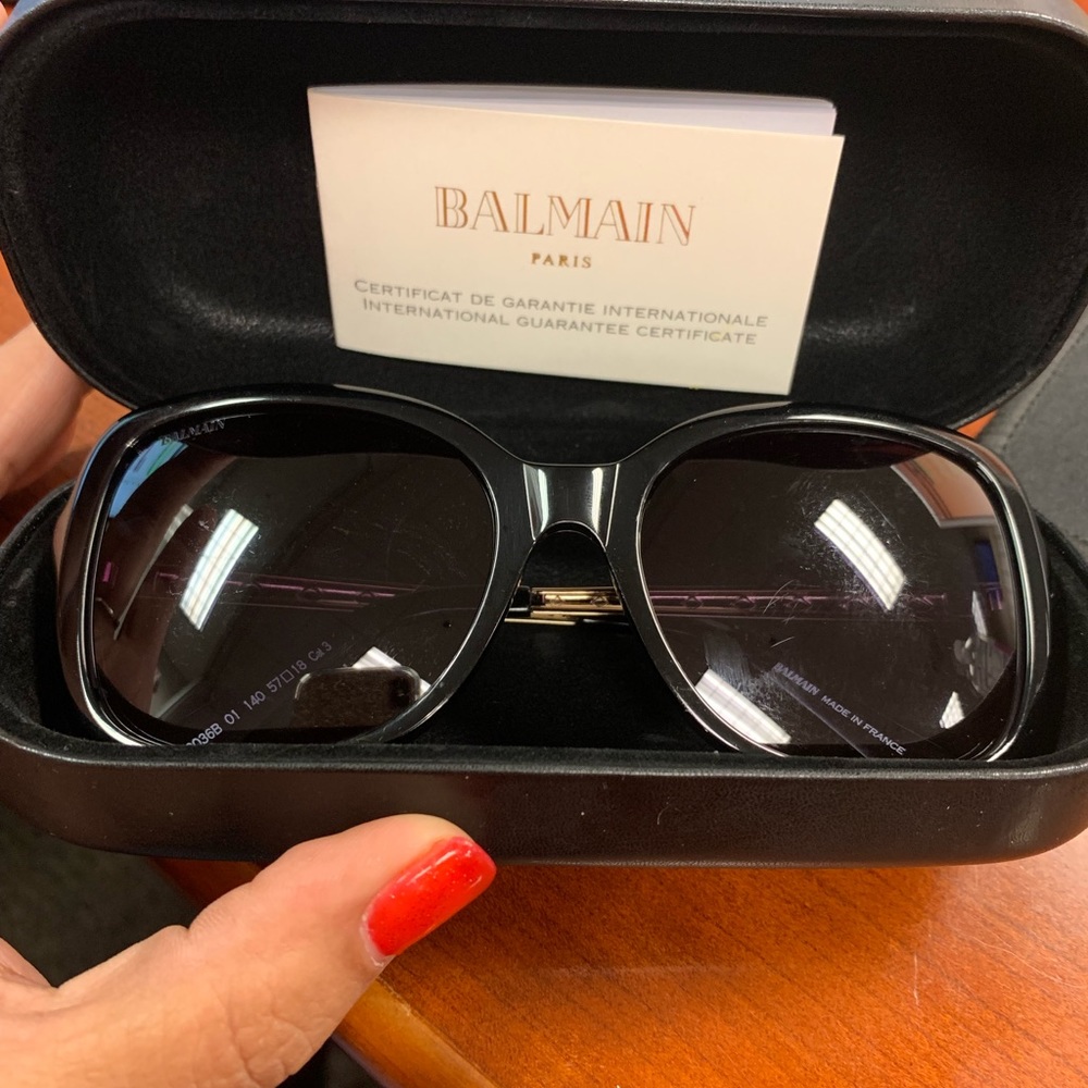 Balmain. Case and Certificate. Never worn